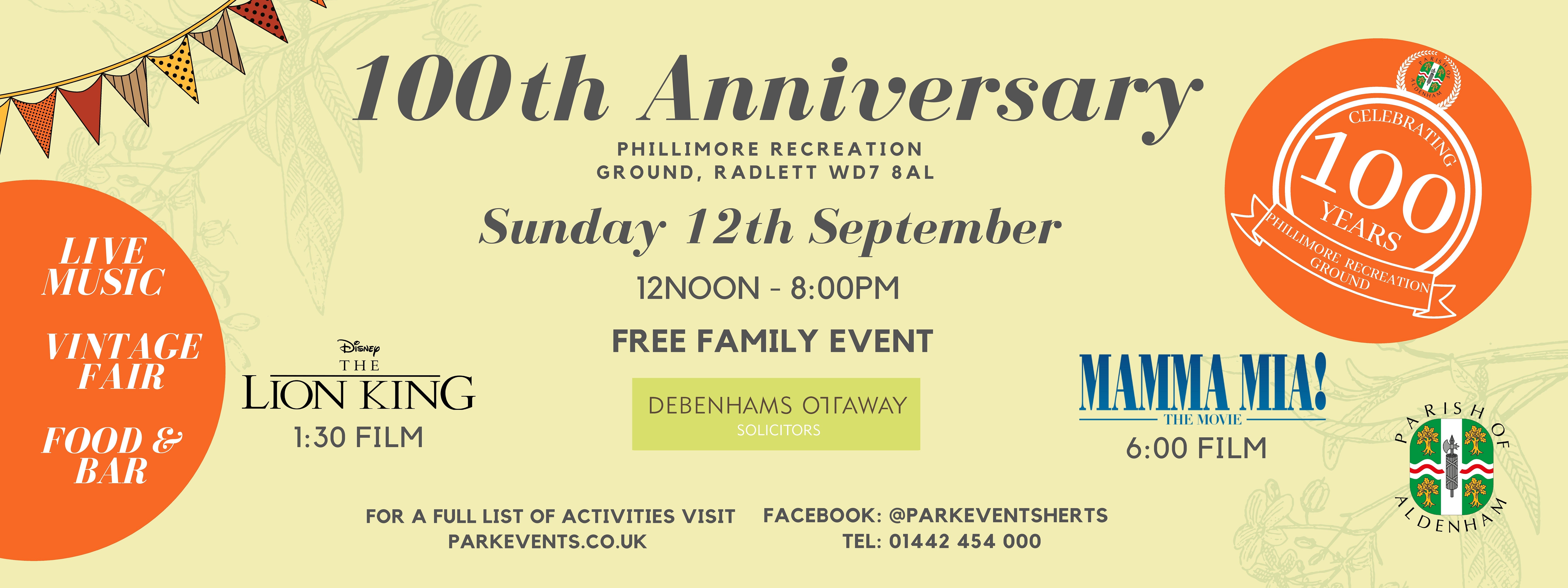 100th Anniversary banner